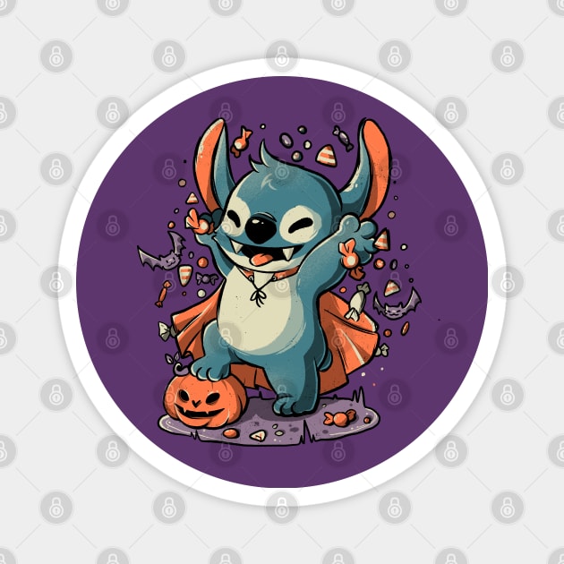 Spooky Candy Experiment  - Halloween Cute Cartoon Gift Magnet by eduely